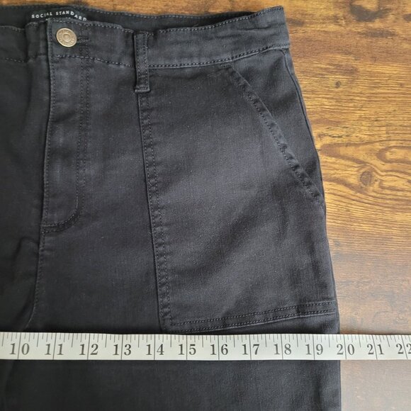 Social Standard by Sanctuary Pants Womens 14 Logan Utility Zip Ankle Stretch - Picture 7 of 11